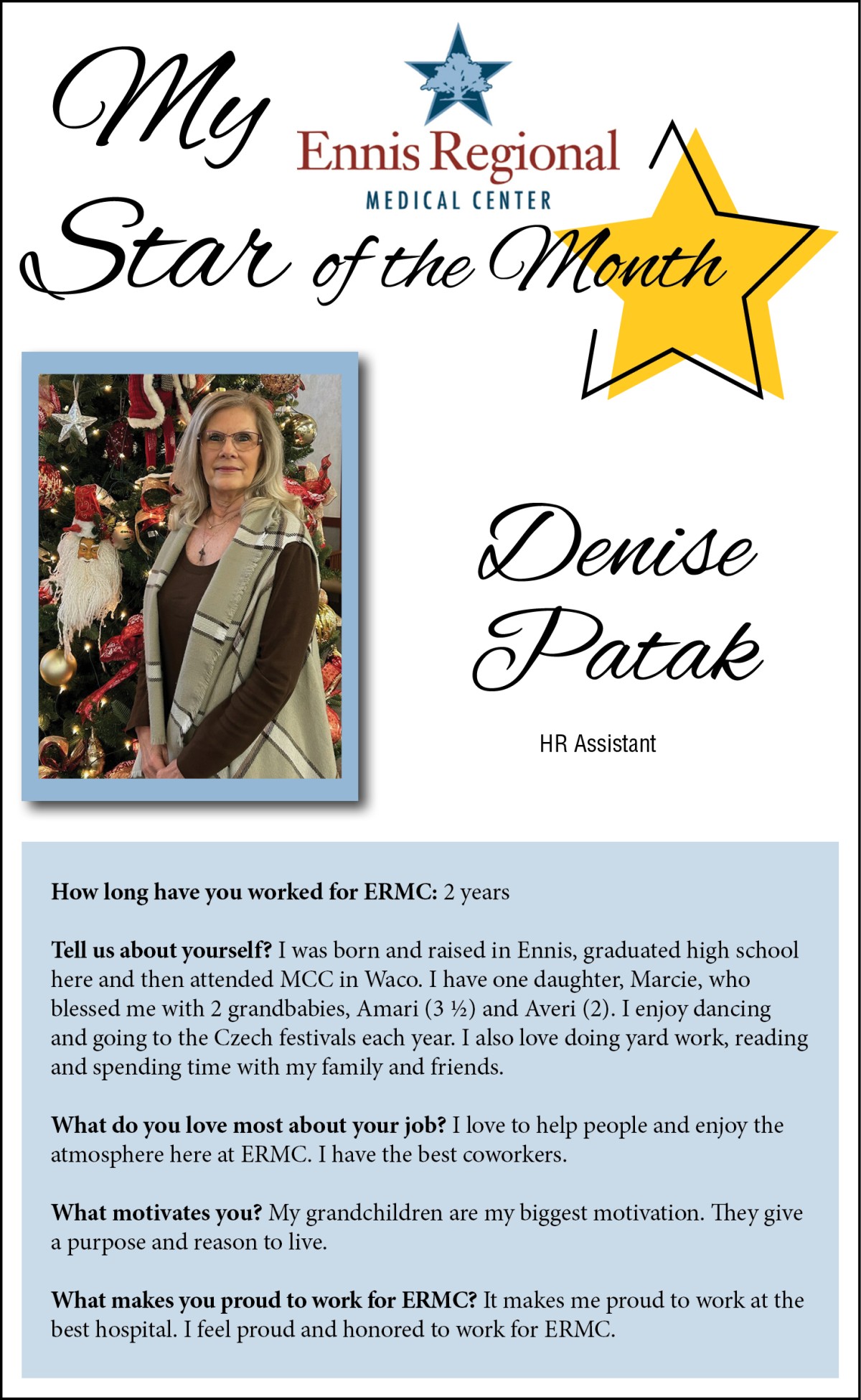 Star of the Month - Denise Patak